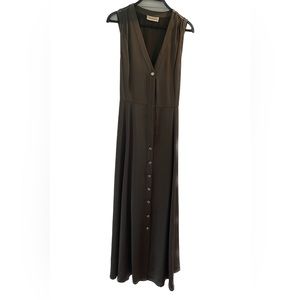 Nicholas Dress Brown Silk